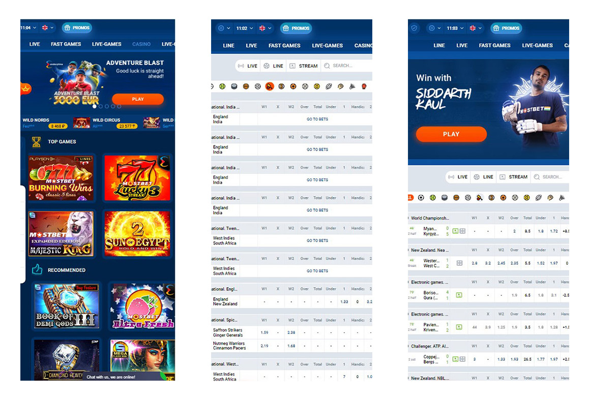 Aplikace Mostbet pro iPhone a Android